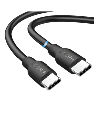 CABLE USB TIPO C MACHO MACHO 100W 5A 1m BLANCO CAB280B 1HORA