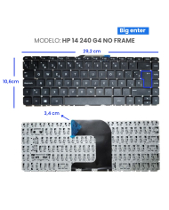 VC-TECLADO PARA HP 15 450 G3 BIG ENTER CON FRAME