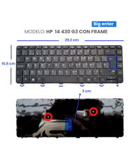 VC-TECLADO PARA ASUS 15 X501 NO FRAME BIG ENTER