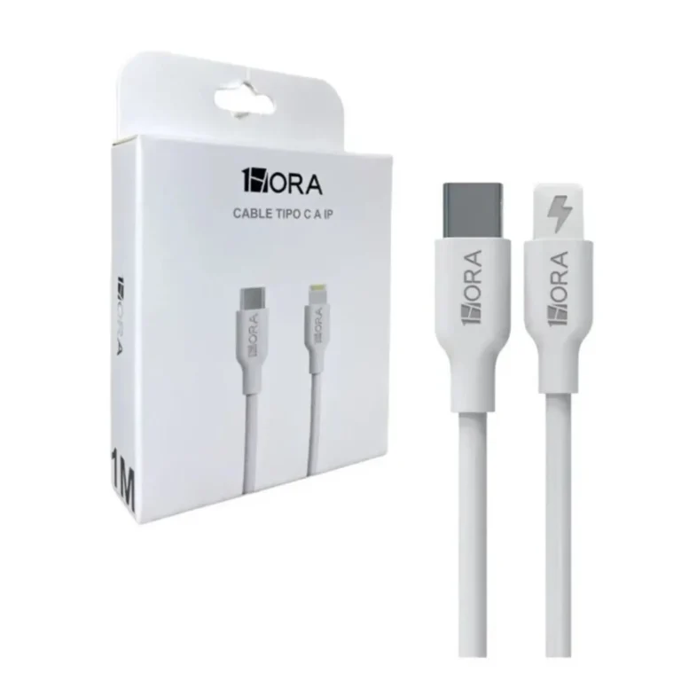 CABLE USB TIPO C A IPHONE LONG 1M MOD. CAB258B 1HORA
