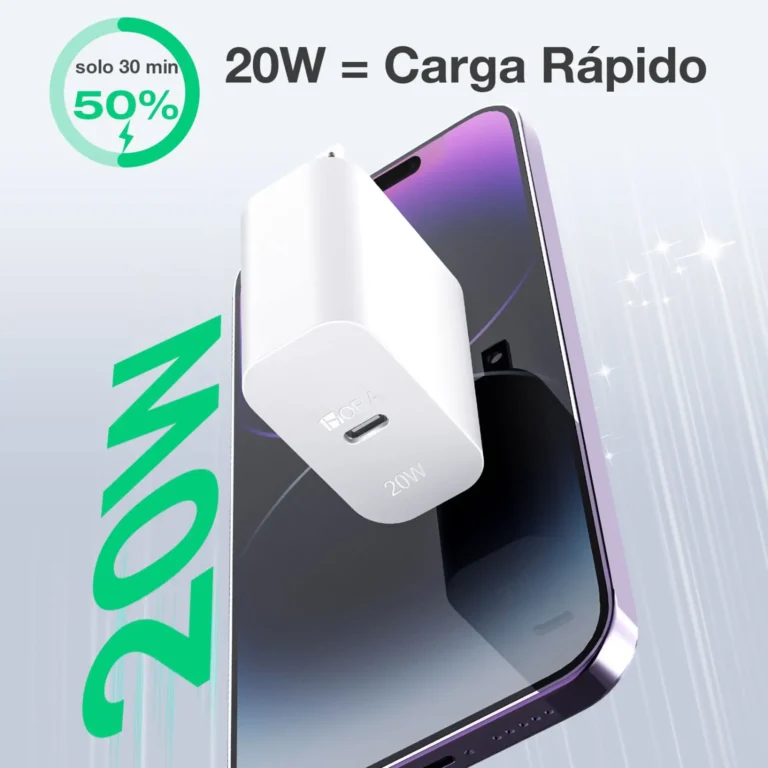 CARGADOR USB TIPO C PD 20W GAR152 1HORA