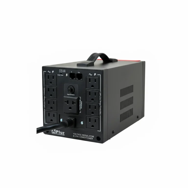 REGULADOR DE VOLTAJE 5000VA 2500W 8 TOMAS (5-15R) +1 TOMA (I-635) 320 JOULES