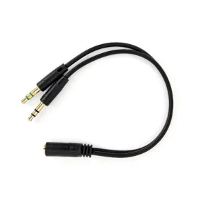 Cable de Audio 3.5MM 1 Hembra 2 Macho Mic+Speaker