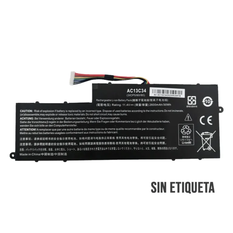 BATERIA PARA ACER AC13C34 11.4V 2600mAh
