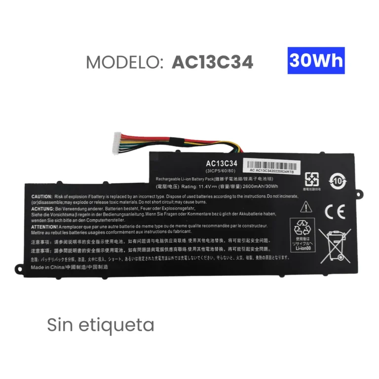 BATERIA PARA ACER AC13C34 11.4V 2600mAh ORG