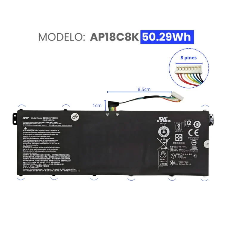BATERIA PARA ACER AP18C8K 11.25V 50.29Wh ORG (1)