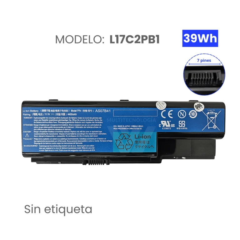 BATERIA PARA ACER AS07B71 5920 11.1V 5200mAh (2)