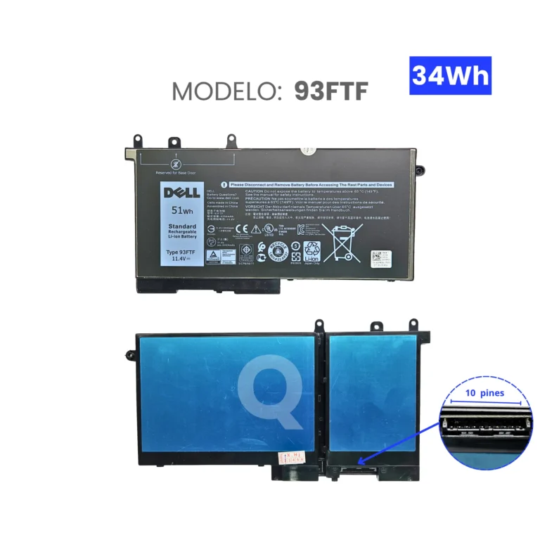 BATERIA PARA DELL 93FTF 11.4V 34Wh