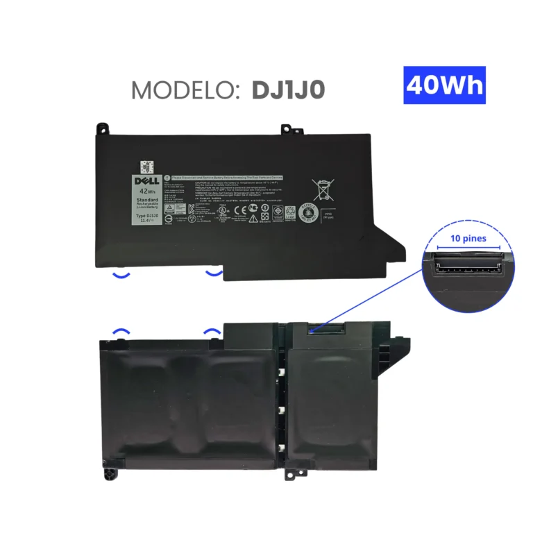 BATERIA PARA DELL DJ1J0 11.1V 3600mAh 40Wh
