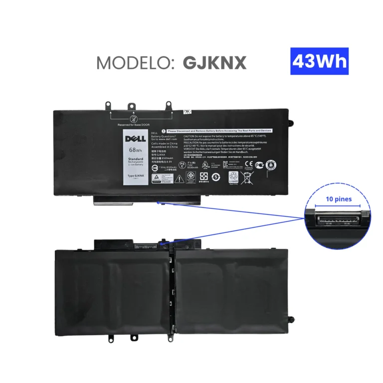 BATERIA PARA DELL GJKNX 7.4V 5800mAh 43Wh