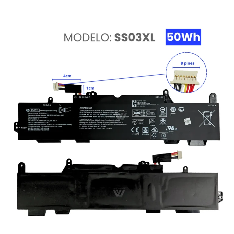 BATERIA PARA HP SS03XL 11.55V 50Wh 4330mAh
