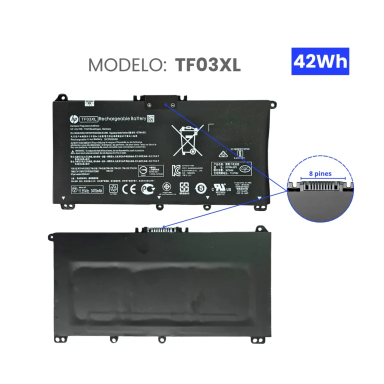 BATERIA PARA HP TF03XL 11.55V 42Wh 3470mAh