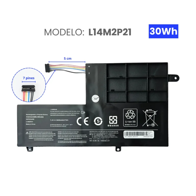 BATERIA PARA LENOVO L14M2P21 7.4V 30Wh
