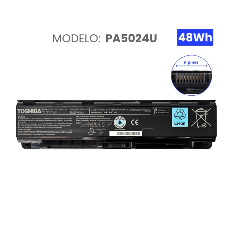 BATERIA PARA TOSHIBA PA5024U -1BRS 10.8V 48Wh