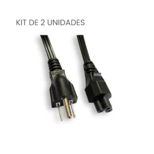 Kit Cable de Poder de Trebol Plano de 1.5 M Tres Hilos Delta (2u)