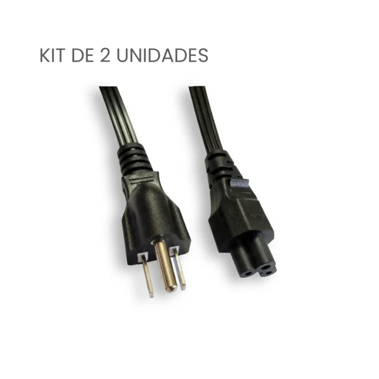 Kit Cable de Poder de Trebol Plano de 1.5 M Tres Hilos Delta (2u)