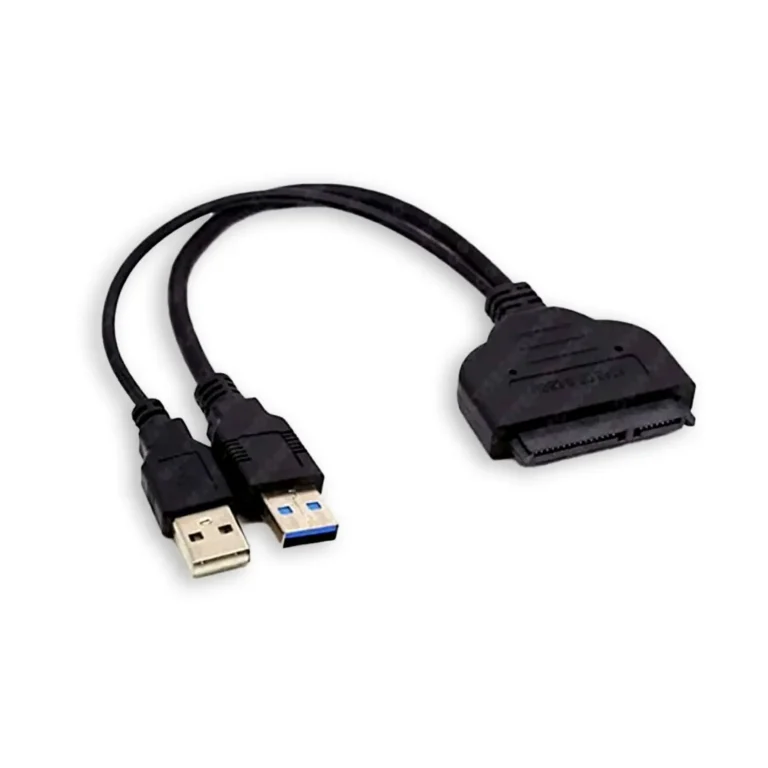 CABLE CONVERTIDOR USB 3.0 A SATA 22 PINES HDD 2.5 (DOS CABLES USB)