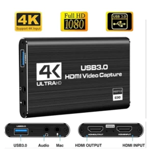 CAPTURADORA DE VIDEO HDMI A USB 3.0 4K