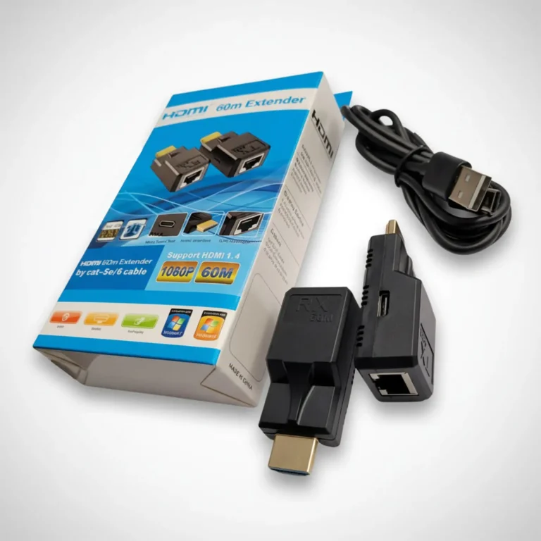 EXTENSOR DE SEÑAL HDMI DE 60 M TIPO FLASH MACHO MACHO