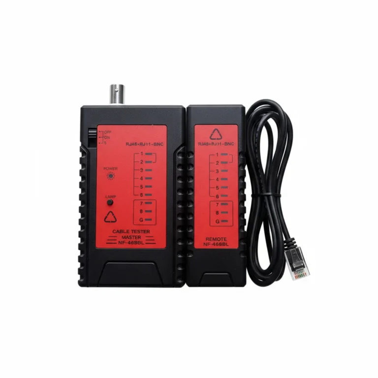 COMPROBADOR DE CABLE DE RED NS-468BL, RJ45, BNC