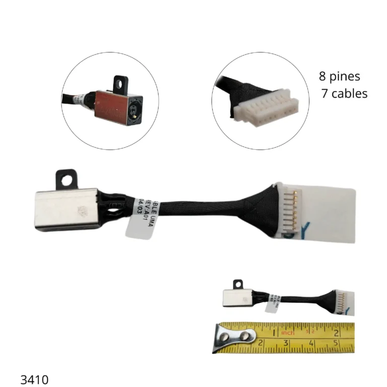 Pin de Carga para Dell 3410 P129G001 P/N 450.0KD0C.001 07DM5H-MJX00-0AD-06YIY-A00