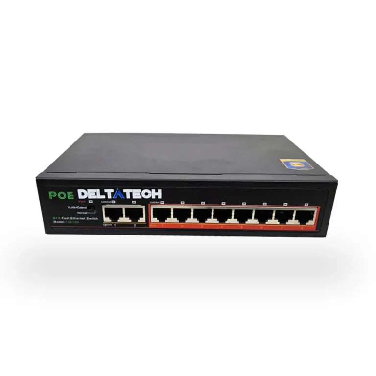 SWITCH POE 8 PUERTOS 10/100 DELTATECH