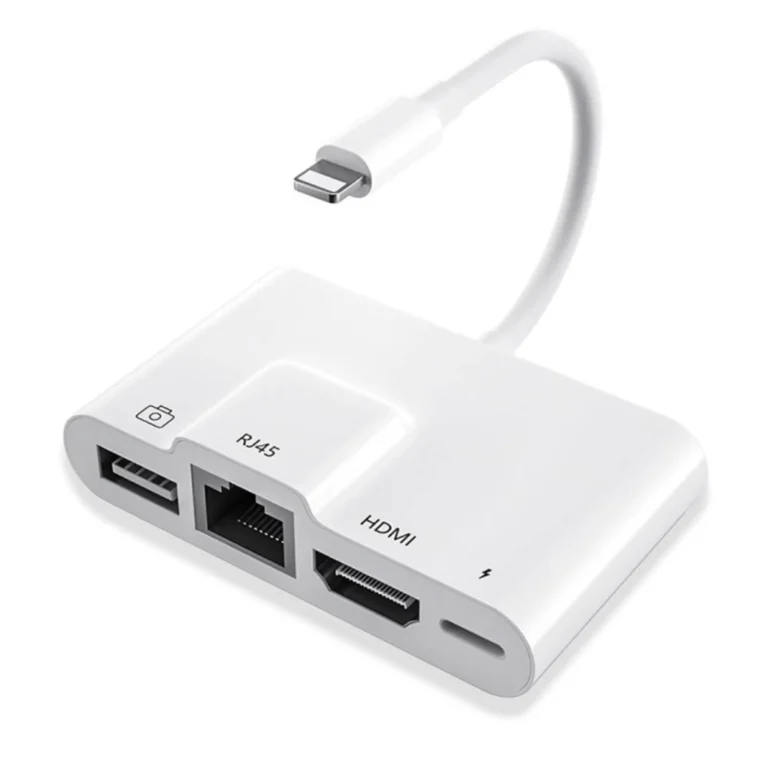 HUB LIGHTNING A USB 2.0 + HDMI + RJ45