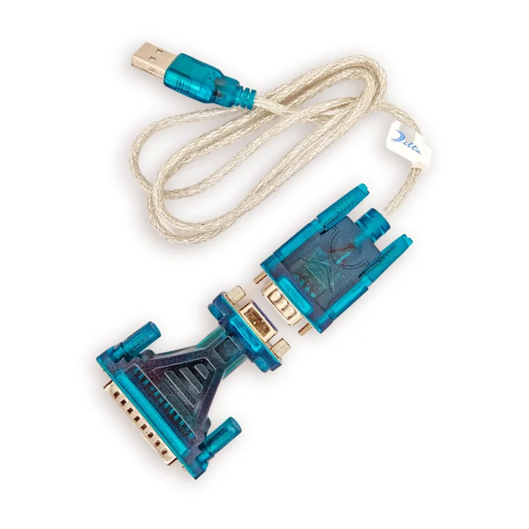 CABLE USB A DB9 MACHO CON ADAPTADOR DB25M DELTA