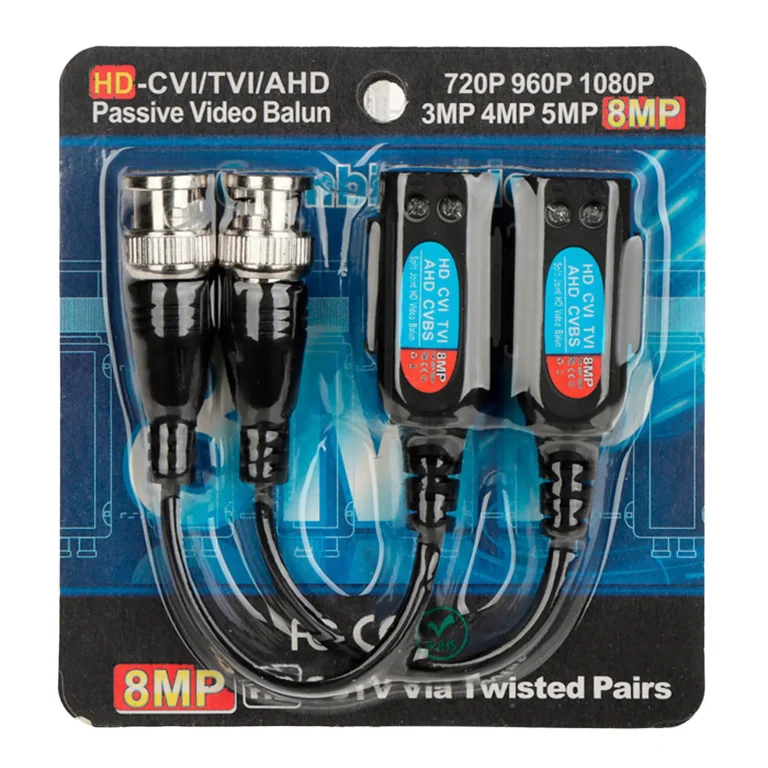 Balun Video Pasivo 8MP Azul
