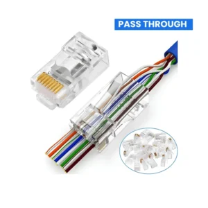 CONECTOR RJ45 PASS THROUGH