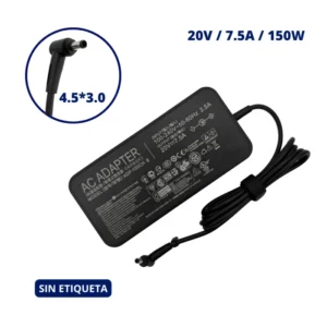 CARGADOR PARA ASUS 20V 7.5A PLUG 4.5x3.0