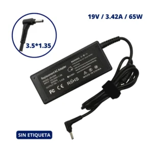 CARGADOR PARA GATEWAY 19V 3.42A PLUG 3.5x1.35