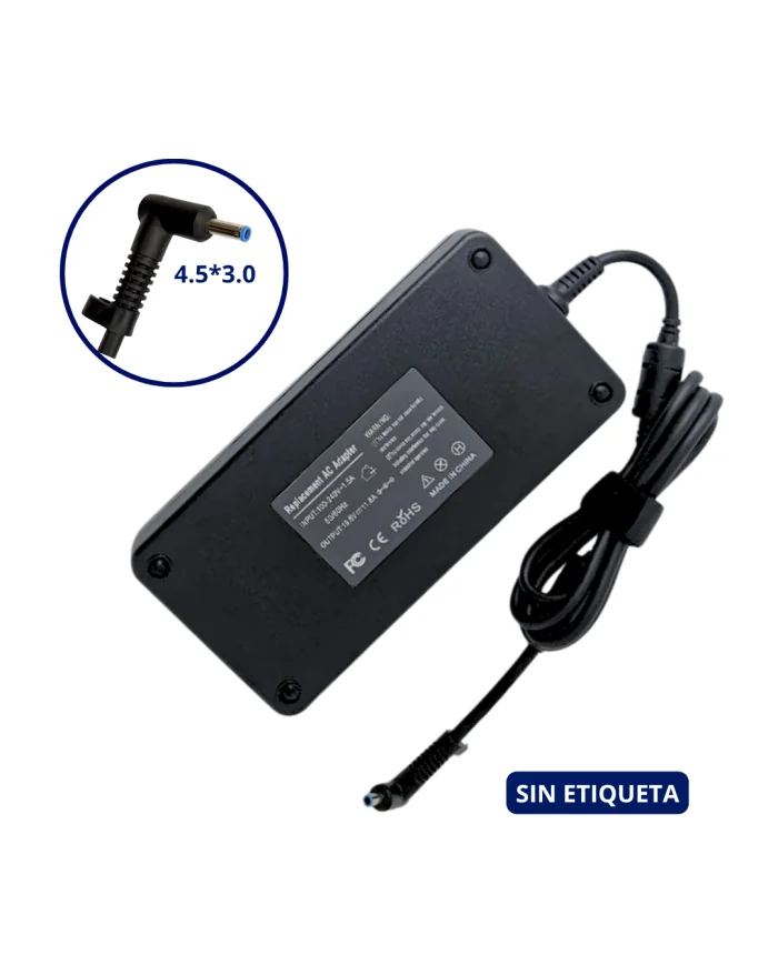 CARGADOR PARA HP 19.5V 11.8A PLUG 4.5x3.0