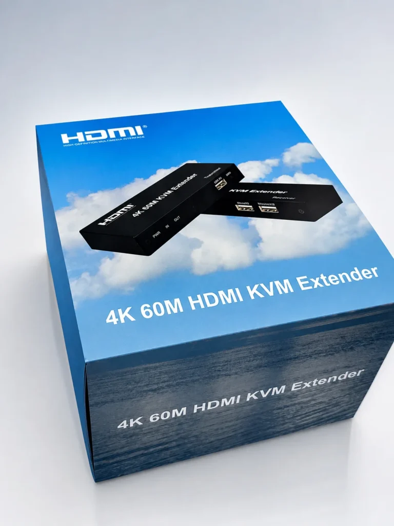 EXTENSOR DE SEÑAL HDMI DE 60M 4K KVM