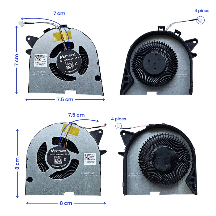 KIT VENTILADOR LENOVO CPUGPU Y540P