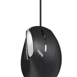 MOUSE OPTICO RAPOO EV200 ERGONOMICO 1600 DPI ALAMBRICO NEGRO